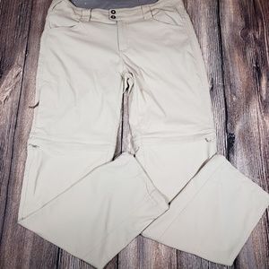 Columbia OmniShield nylon zip off hiking pants 10